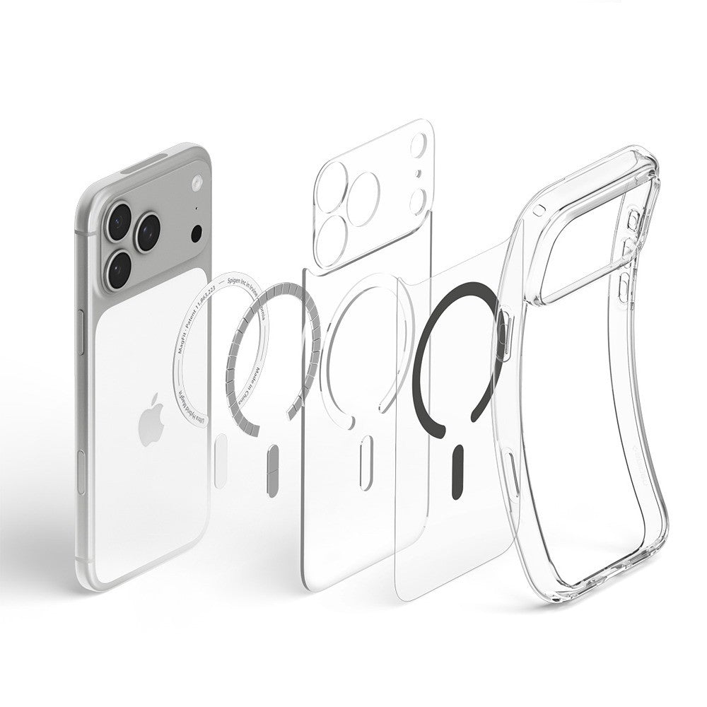 Spigen iPhone 17 Pro Max/iPhone 18 Pro Max Deksel Ultra Hybrid MagFit Clear Graphite