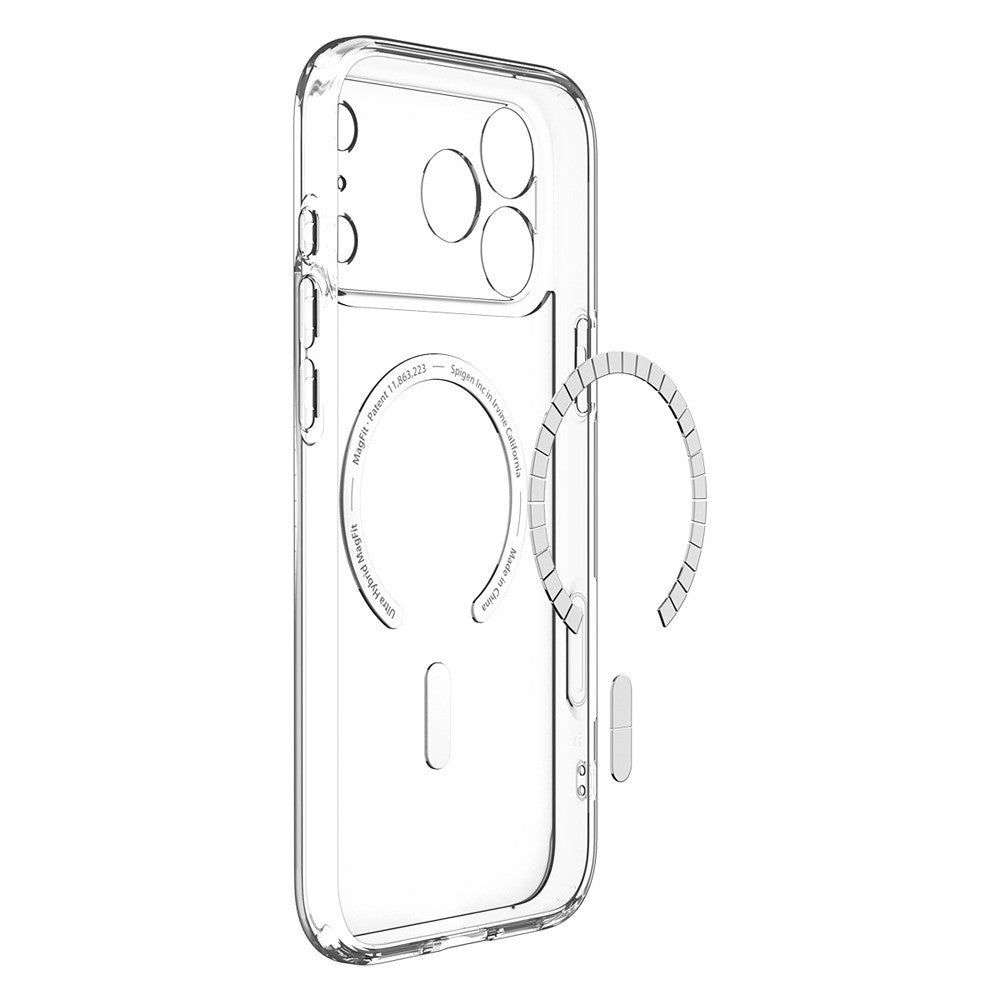 Spigen iPhone 17 Pro Max/iPhone 18 Pro Max Deksel Ultra Hybrid MagFit Clear White