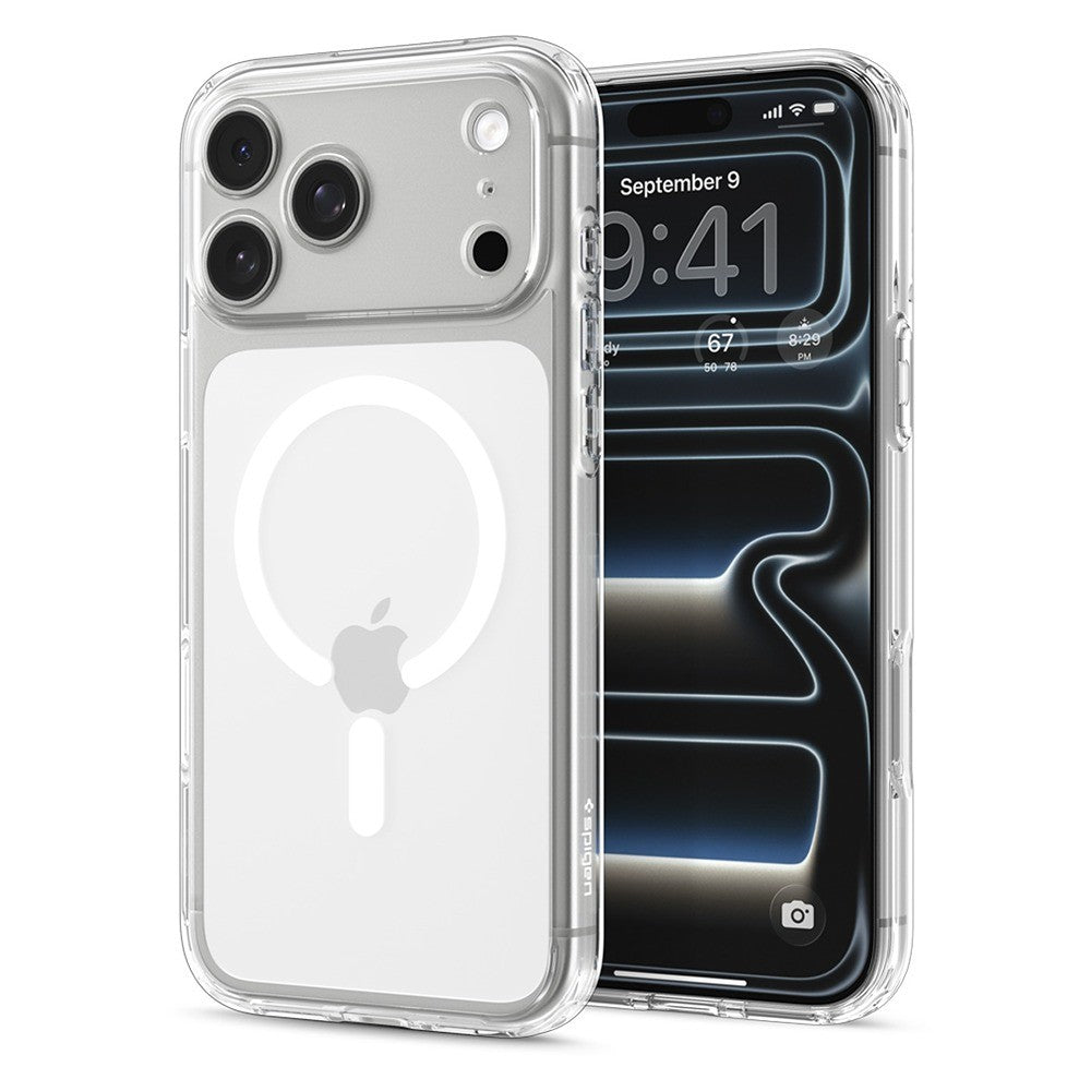 Spigen iPhone 17 Pro Max/iPhone 18 Pro Max Deksel Ultra Hybrid MagFit Clear White