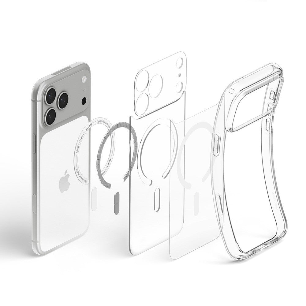 Spigen iPhone 17 Pro Max/iPhone 18 Pro Max Deksel Ultra Hybrid MagFit Clear White