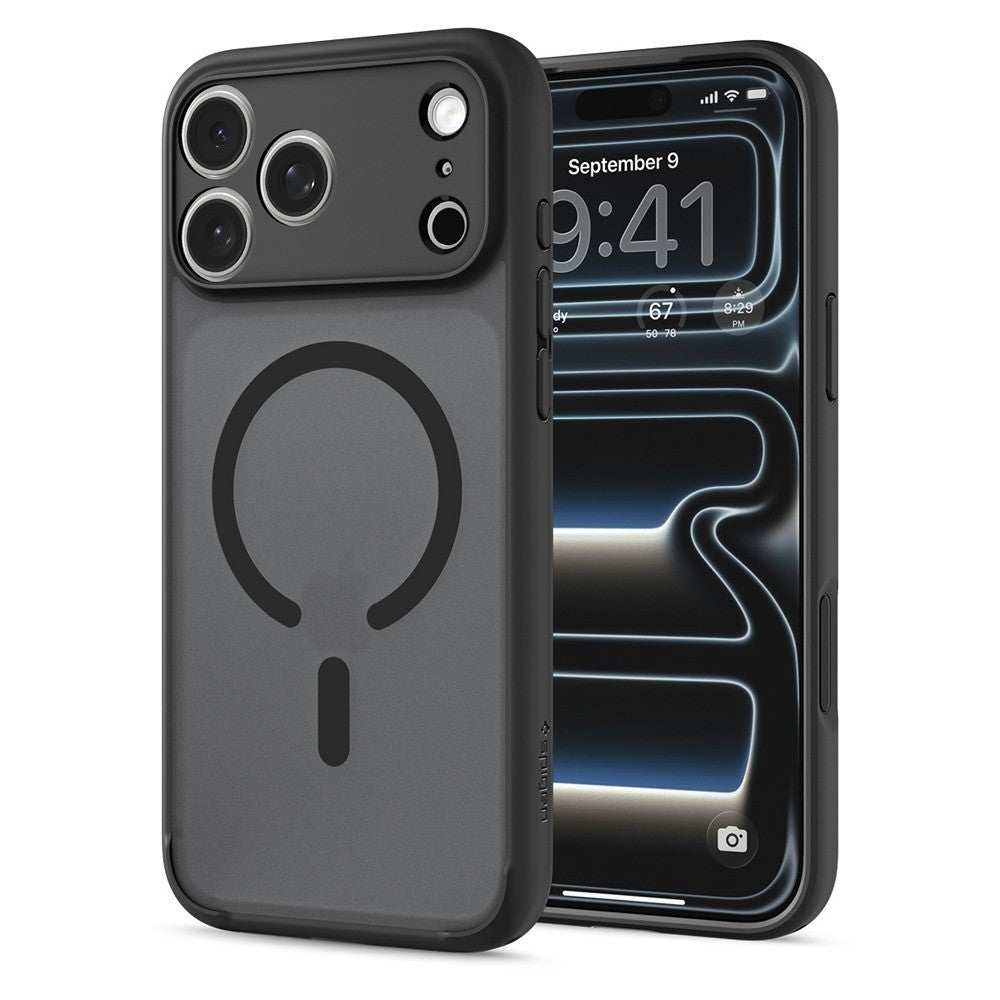 Spigen iPhone 17 Pro Max/iPhone 18 Pro Max Deksel Ultra Hybrid MagFit Frost Black