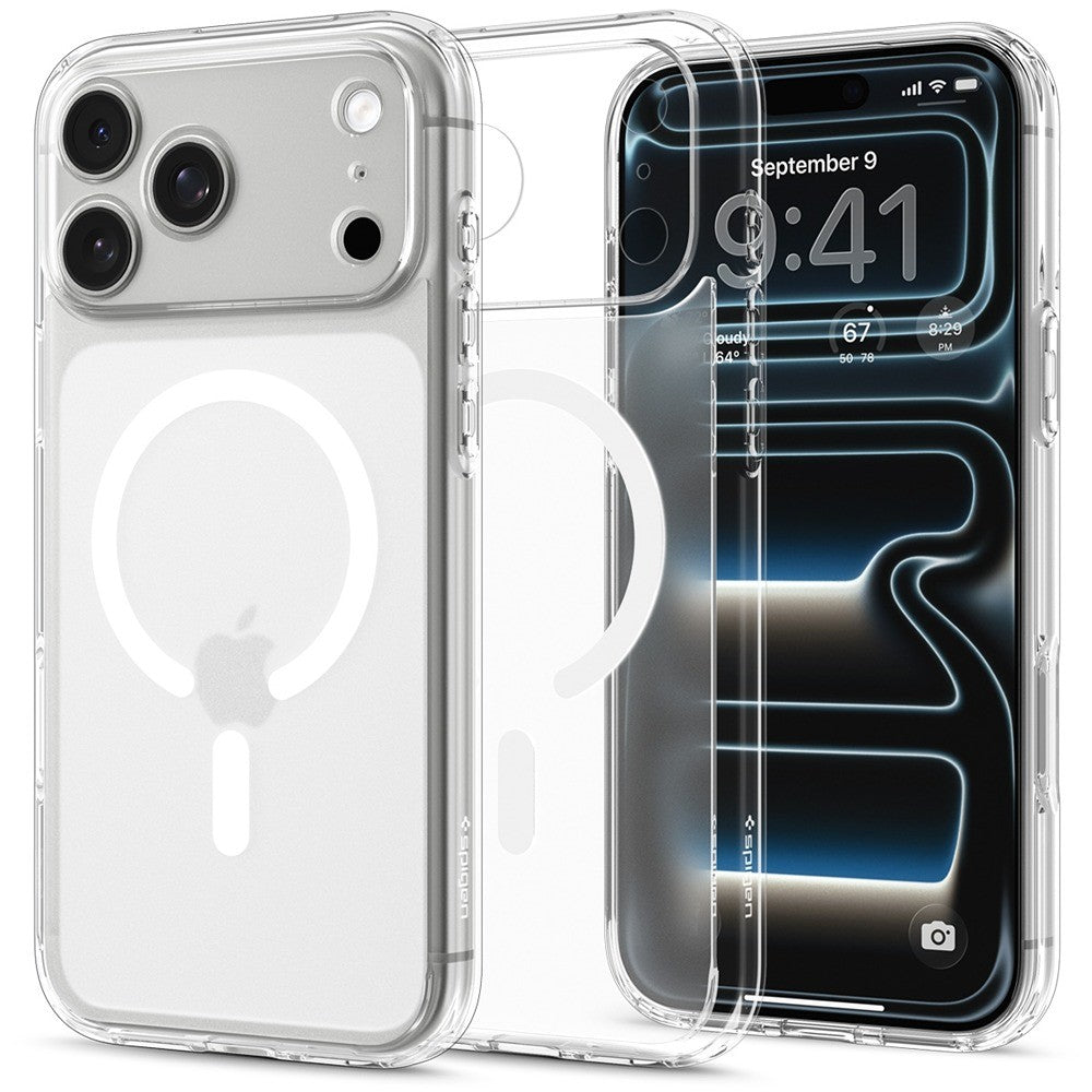 Spigen iPhone 17 Pro Max/iPhone 18 Pro Max Deksel Ultra Hybrid MagFit Frost White