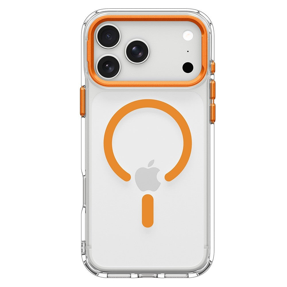 Spigen iPhone 17 Pro Max/iPhone 18 Pro Max Deksel Ultra Hybrid Optik S MagFit Clear Oransje