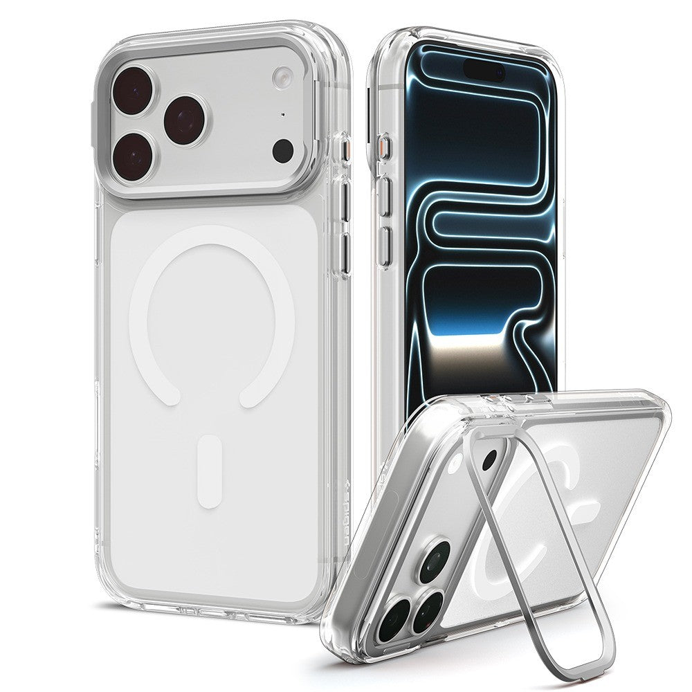 Spigen iPhone 17 Pro Max/iPhone 18 Pro Max Deksel Ultra Hybrid Optik S MagFit Clear Sølv