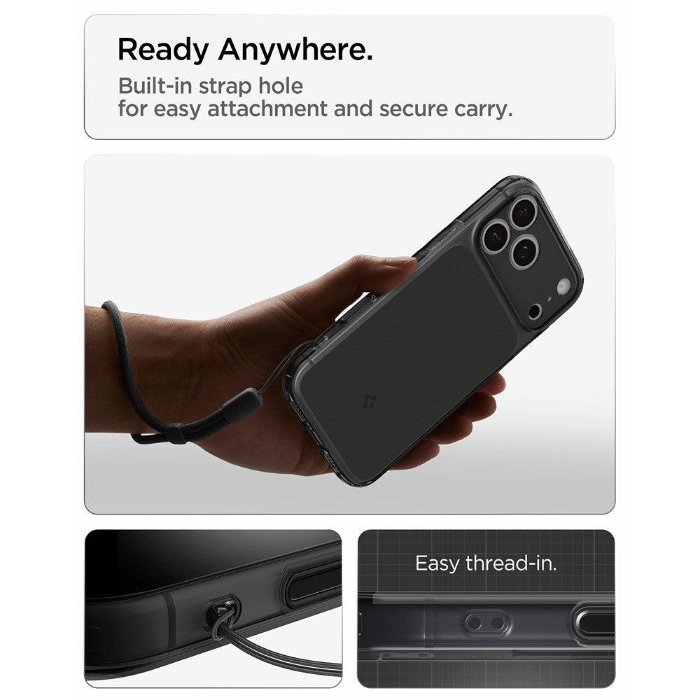 Spigen iPhone 17 Pro Max/iPhone 18 Pro Max Deksel Ultra Hybrid T MagFit Matte Black