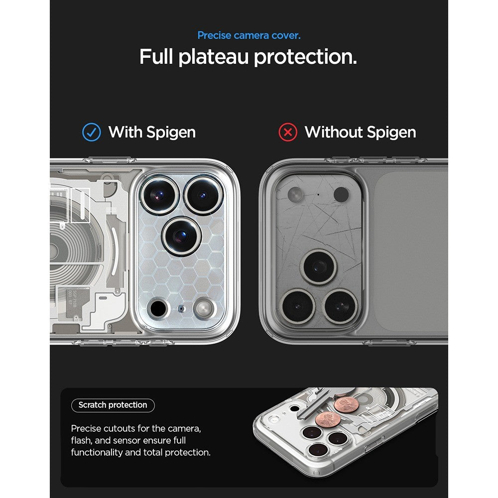 Spigen iPhone 17 Pro Max/iPhone 18 Pro Max Deksel Ultra Hybrid Zero One MagFit Natural Titan