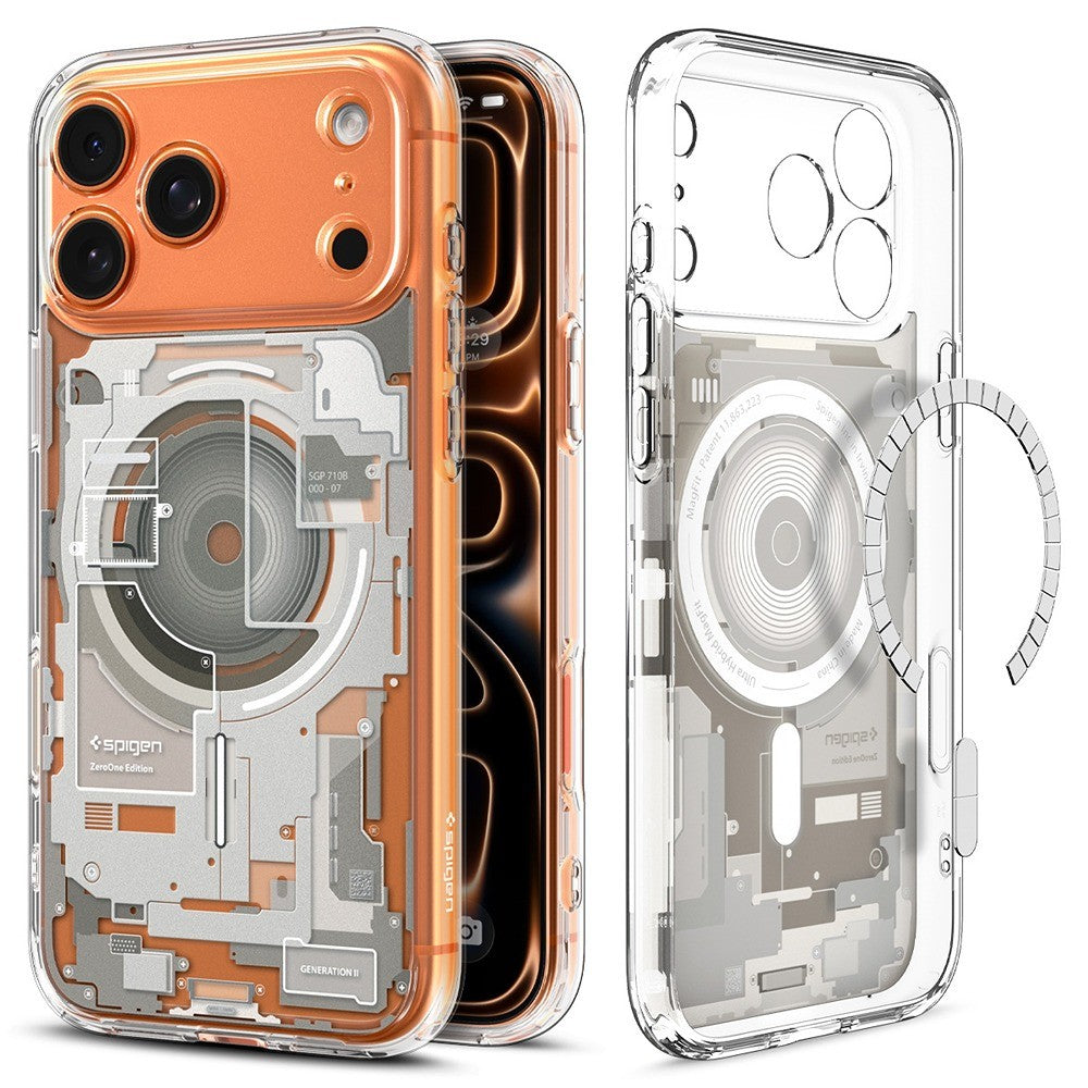 Spigen iPhone 17 Pro Max/iPhone 18 Pro Max Deksel Ultra Hybrid Zero One MagFit Natural Titan