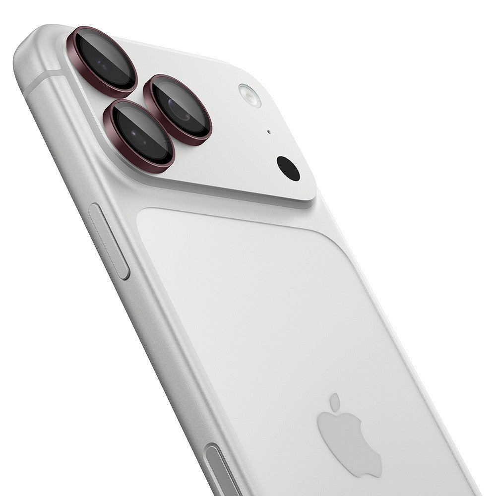 Spigen iPhone 18 Pro/18 Pro Max Linsebeskyttelse Glas.tR EZ Fit Optik Pro 2-pakning Mørk kirsebær