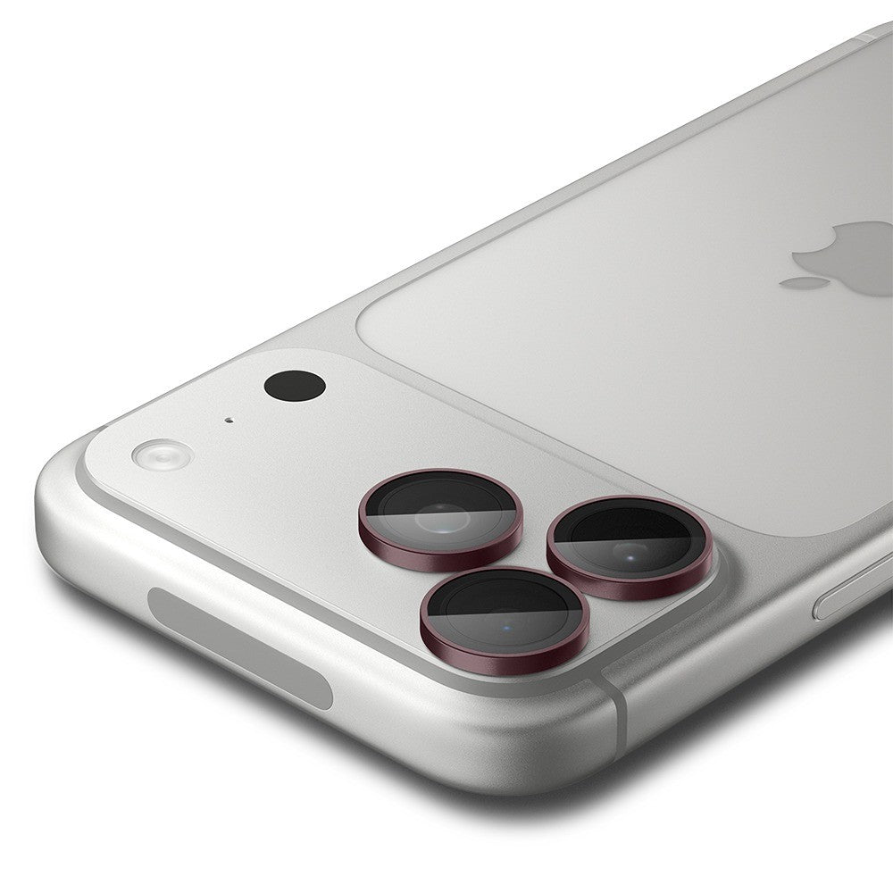 Spigen iPhone 18 Pro/18 Pro Max Linsebeskyttelse Glas.tR EZ Fit Optik Pro 2-pakning Mørk kirsebær
