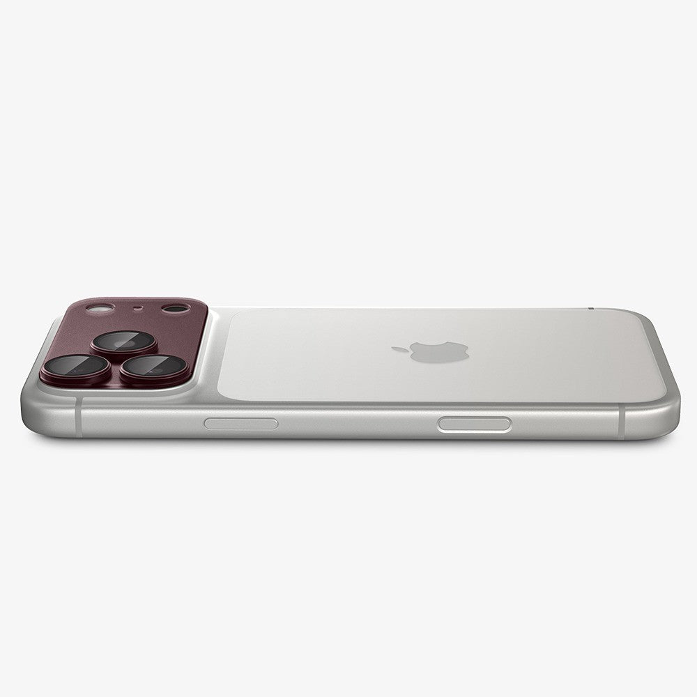 Spigen iPhone 18 Pro Linsebeskyttelse Glas.tR EZ Fit Optik Pro XL mørk kirsebær