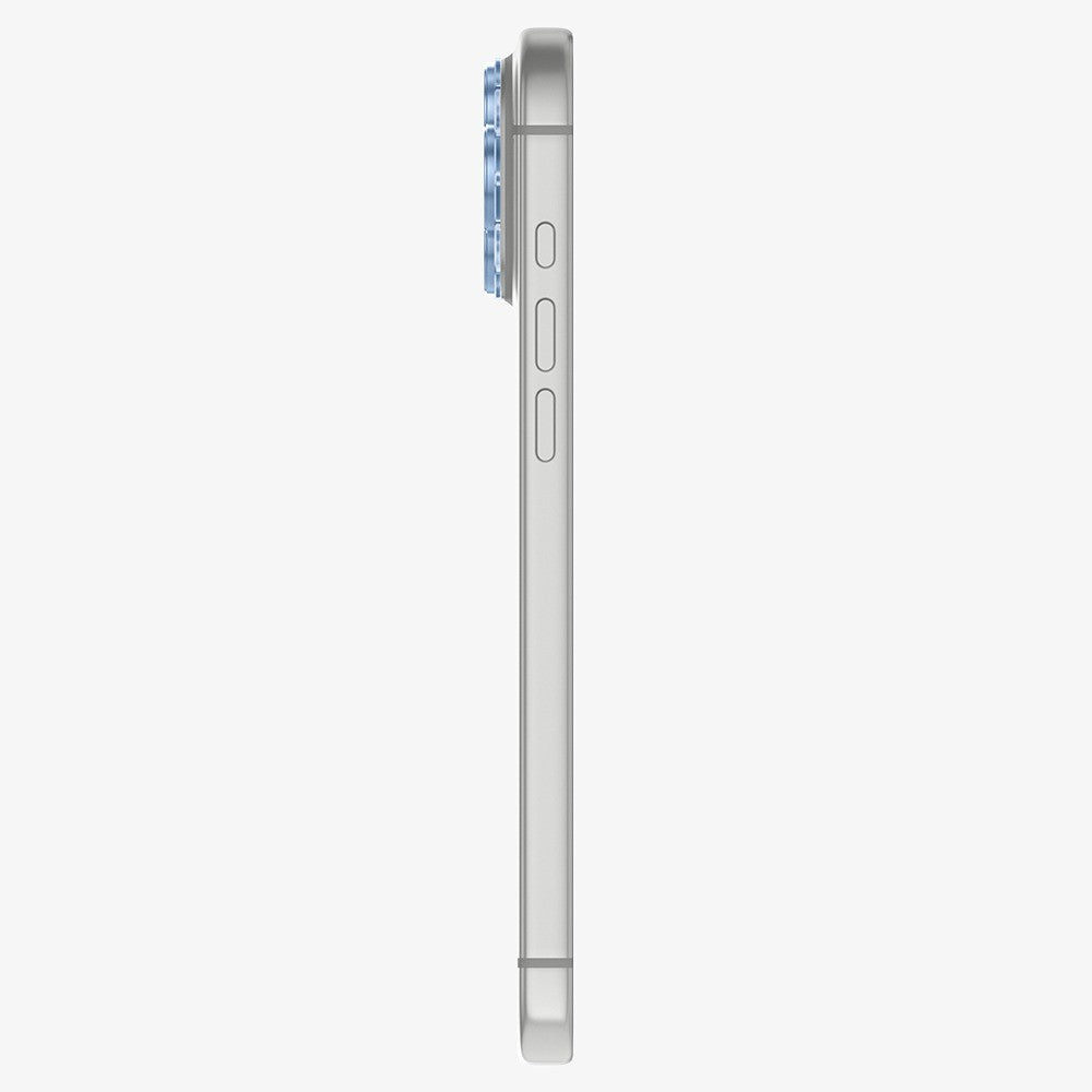 Spigen iPhone 18 Pro Linsebeskyttelse Glas.tR EZ Fit Optik Pro XL lyseblå