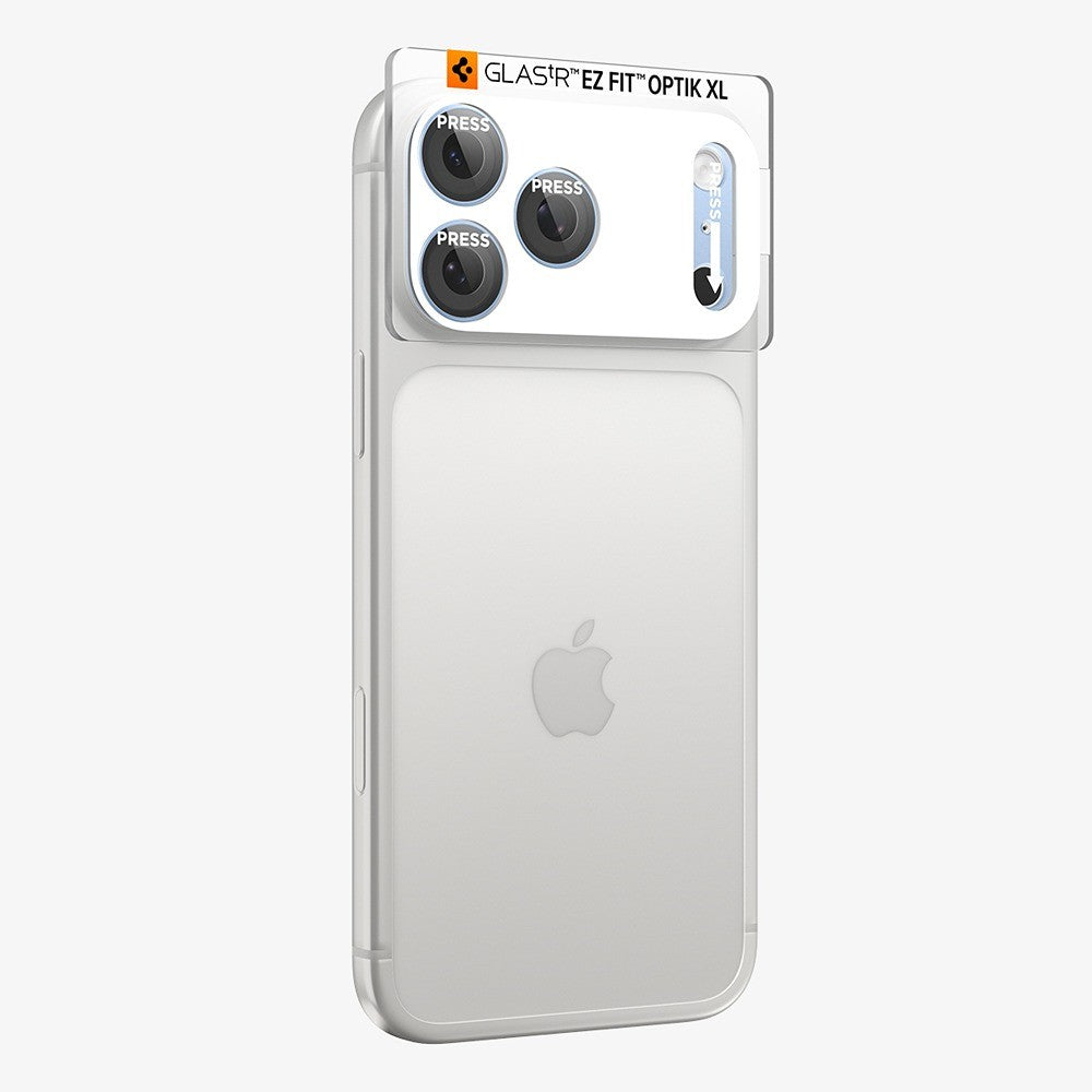 Spigen iPhone 18 Pro Max Linsebeskyttelse Glas.tR EZ Fit Optik Pro XL Lyseblå