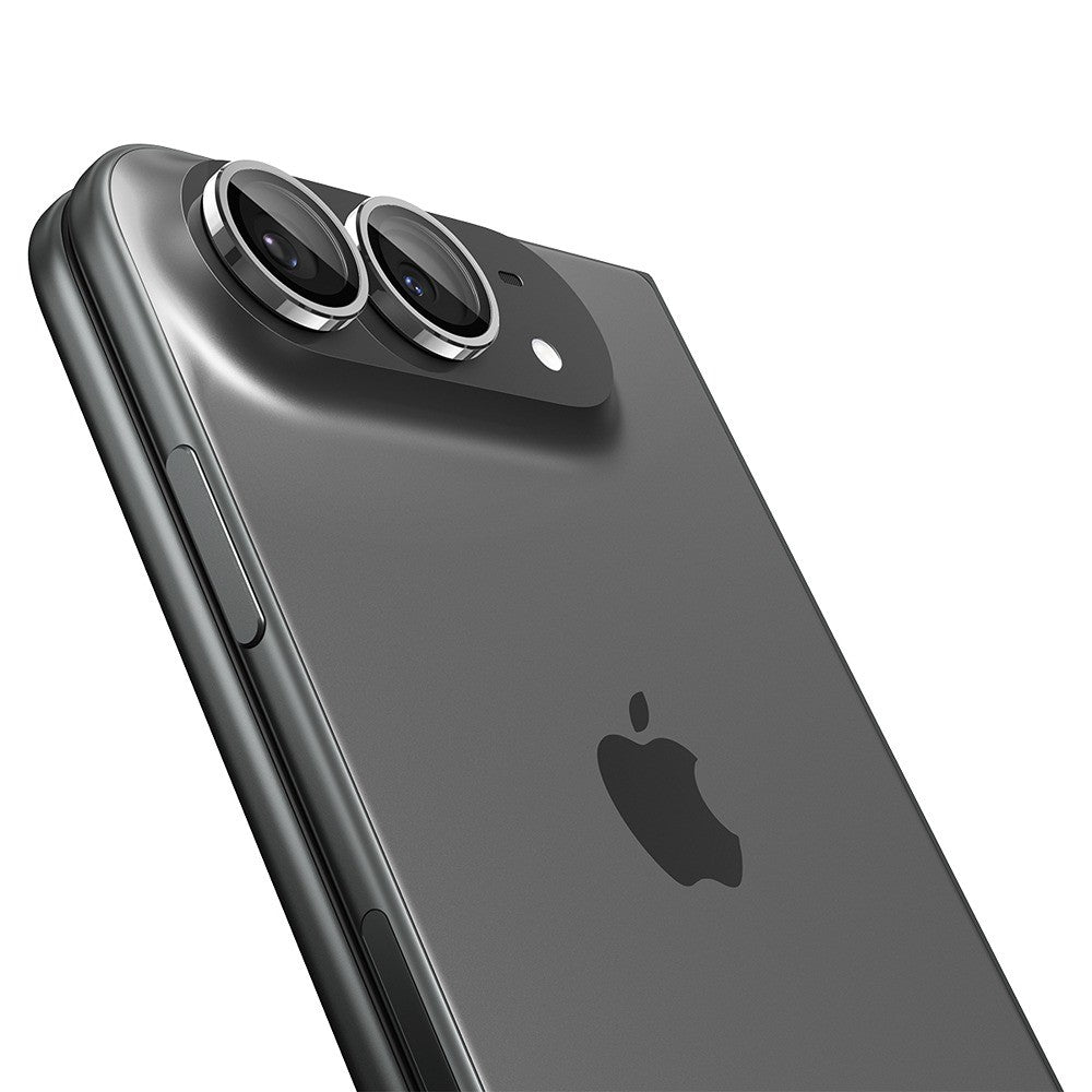Spigen iPhone Duo Linsebeskyttelse Glas.tR EZ Fit Optik Pro 2-pakning Hvit