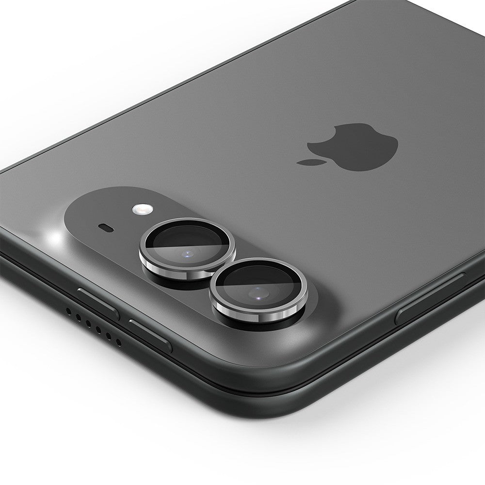 Spigen iPhone Duo Linsebeskyttelse Glas.tR EZ Fit Optik Pro 2-pakning Hvit