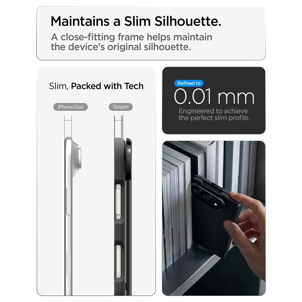Spigen iPhone Duo Deksel Air Fit Pro MagFit Svart