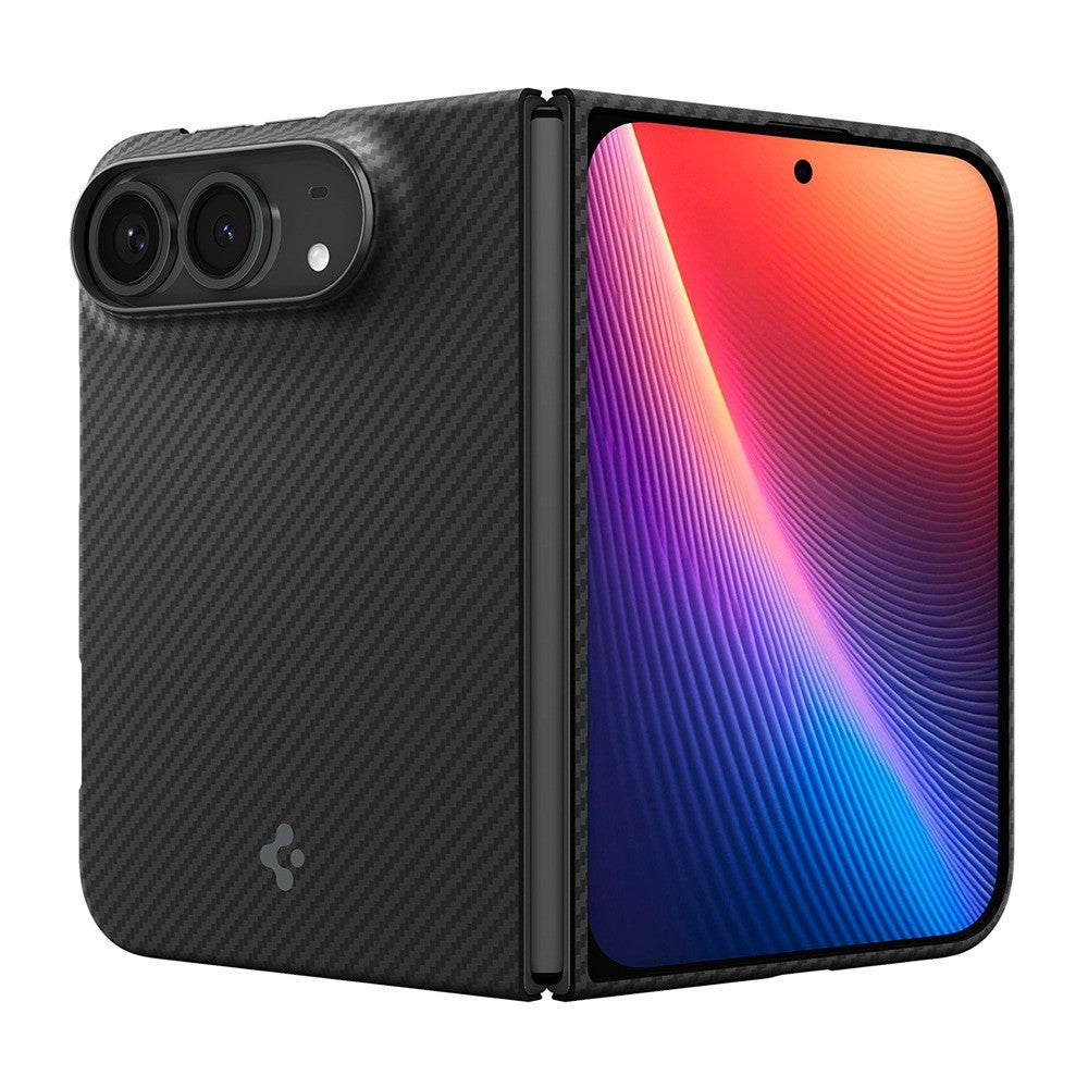 Spigen iPhone Duo Deksel Air Skin Aramid MagFit Svart