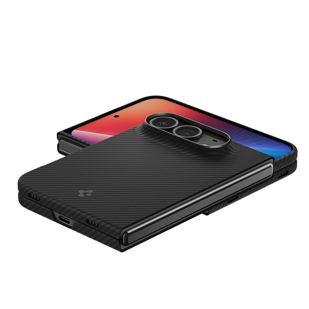 Spigen iPhone Duo Deksel Air Skin Aramid MagFit Svart