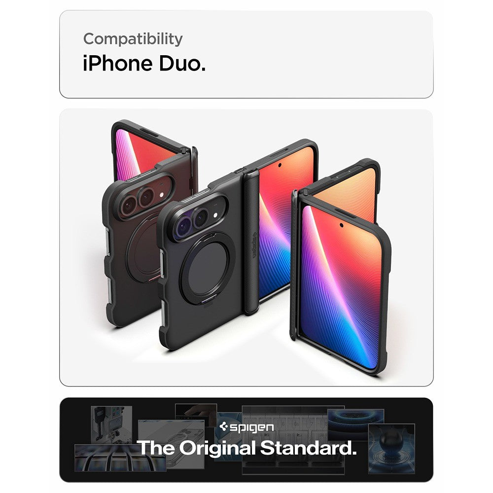 Spigen iPhone Duo Deksel Slim Armor Pro S MagFit Svart