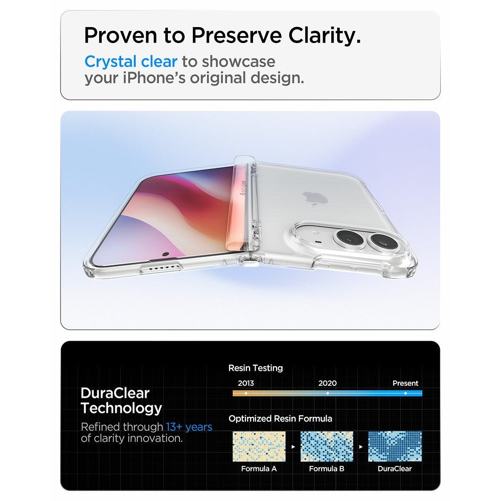 Spigen iPhone Duo Deksel Ultra Hybrid Pro Crystal Clear