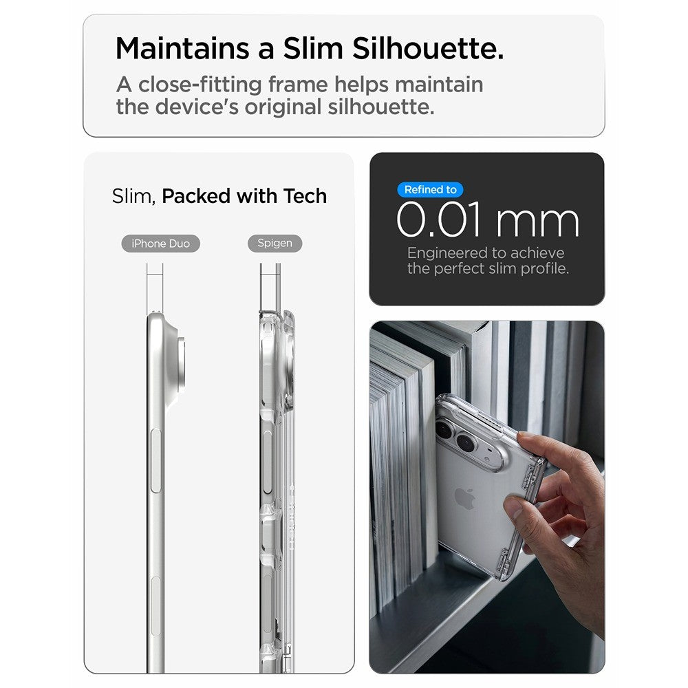 Spigen iPhone Duo Deksel Ultra Hybrid Pro Crystal Clear