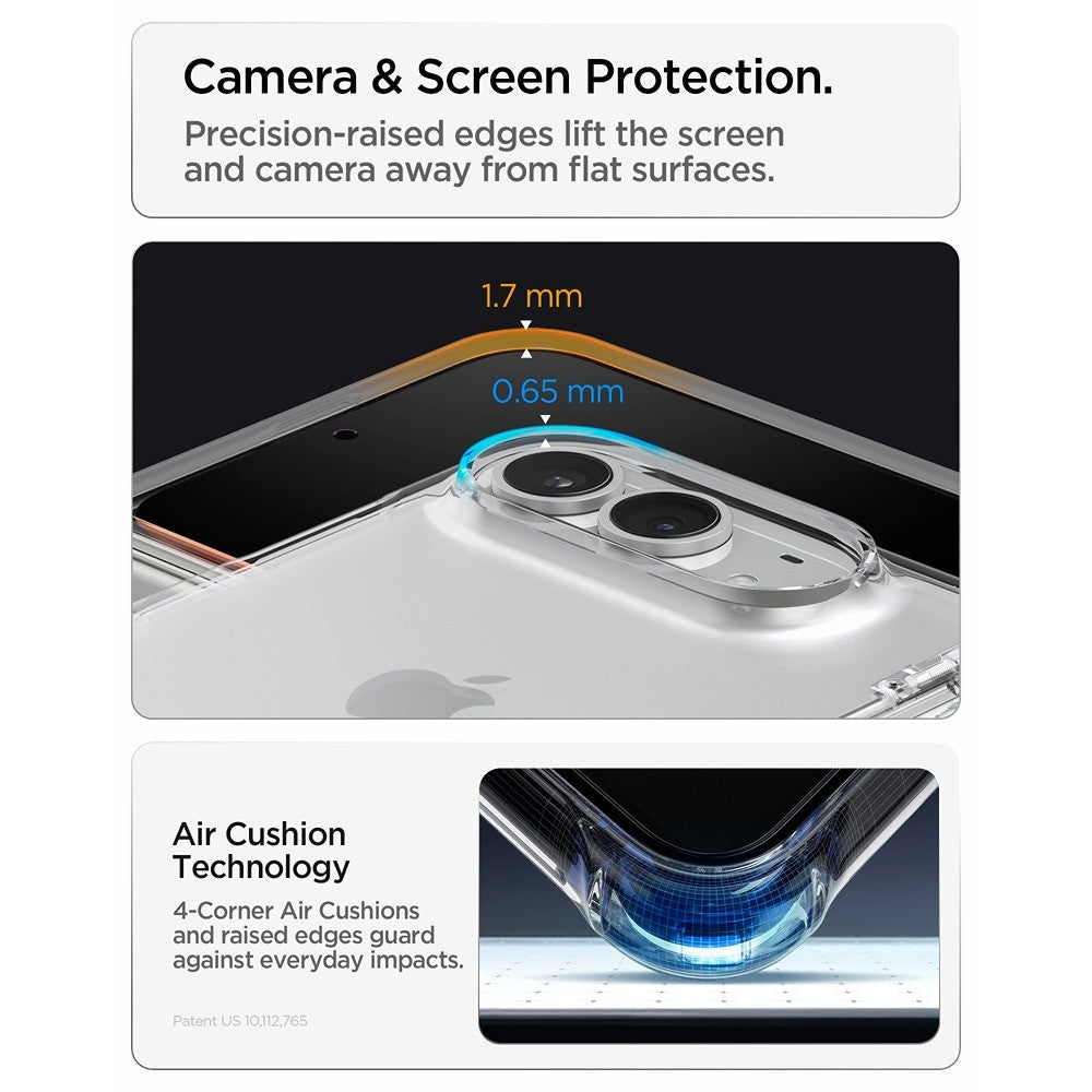 Spigen iPhone Duo Deksel Ultra Hybrid Pro Crystal Clear