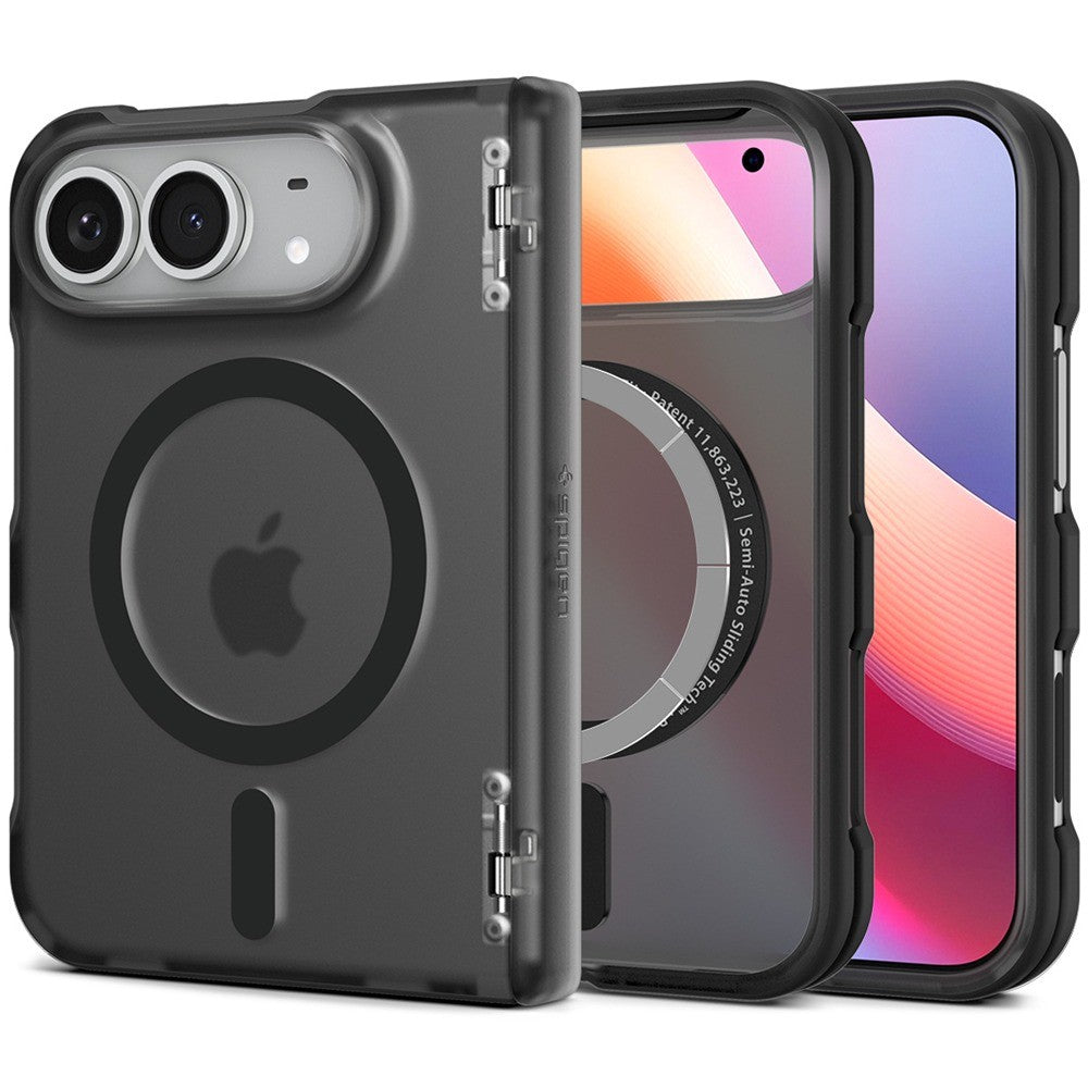 Spigen iPhone Duo Deksel Ultra Hybrid Pro MagFit Frost Black