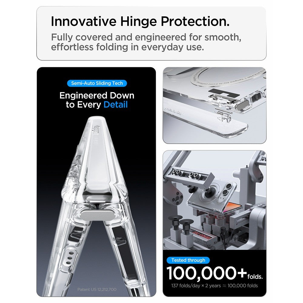 Spigen iPhone Duo Deksel Ultra Hybrid Pro S MagFit Clear White