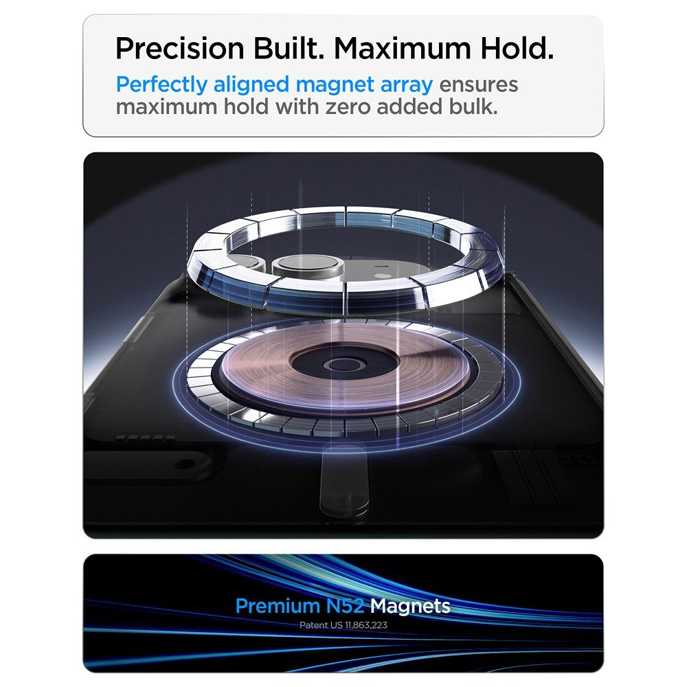 Spigen iPhone Duo Deksel Ultra Hybrid Pro S MagFit Clear White