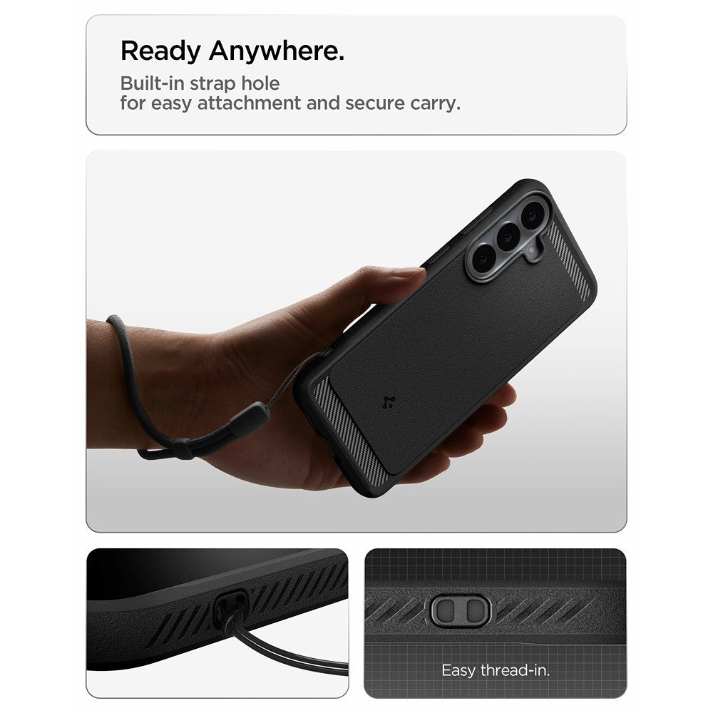 Spigen Samsung Galaxy S26 FE Skal Rugged Armor Matte Black