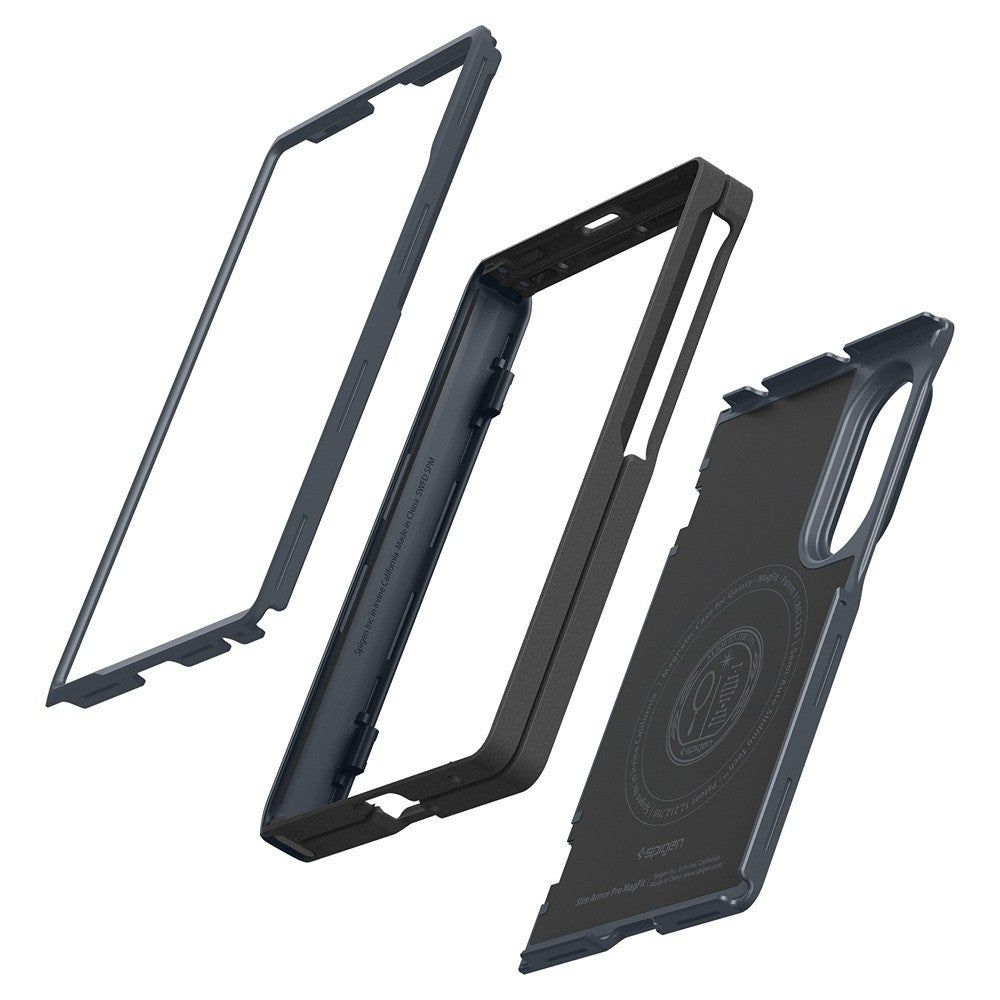 Spigen Samsung Galaxy Z Fold 8 Skal Slim Armor Pro MagFit Metal Slate