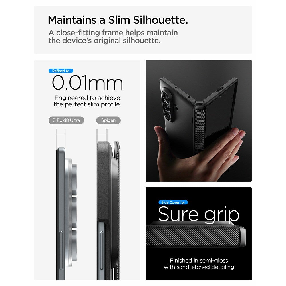 Spigen Samsung Galaxy Z Fold 8 Ultra Skal Slim Armor Pro MagFit Svart