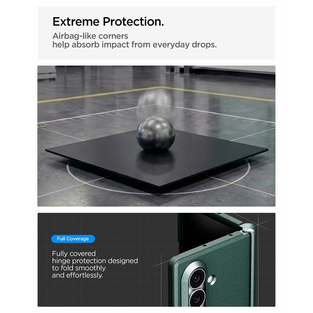 Spigen Samsung Galaxy Z Fold 8 Ultra Skal Tough Armor Pro MagFit Abyss Green