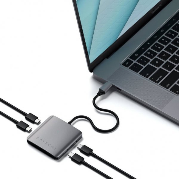 Satechi Aluminium 4-port USB-C-hub