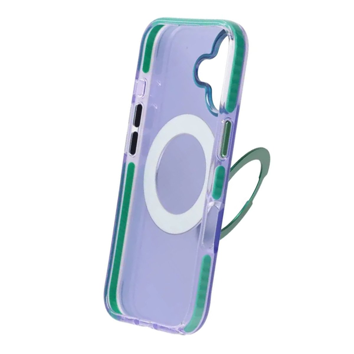 iPhone 17 Deksel Roterbart stativ Lilla