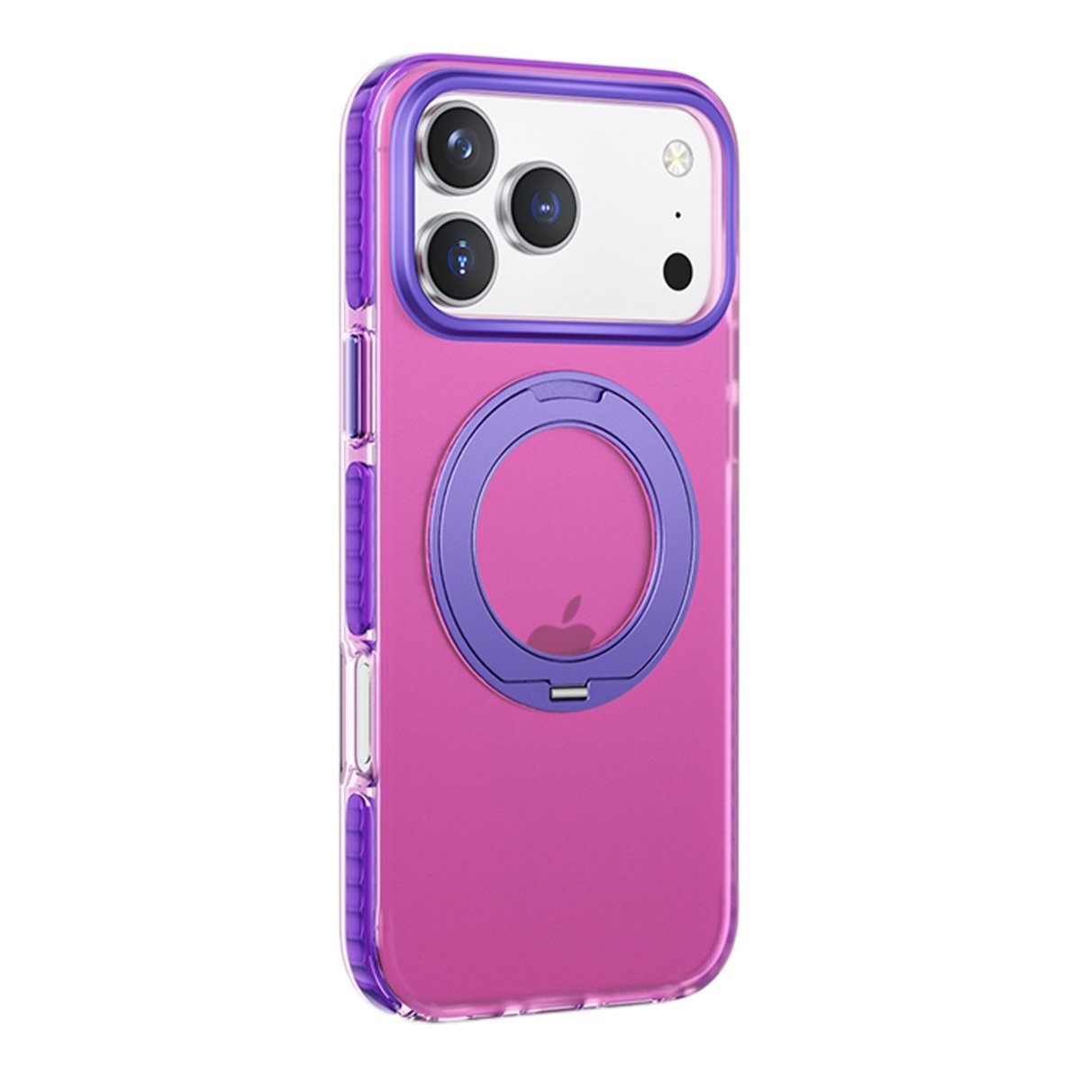 iPhone 17 Pro Max Deksel Roterbart stativ Rosa Lilla