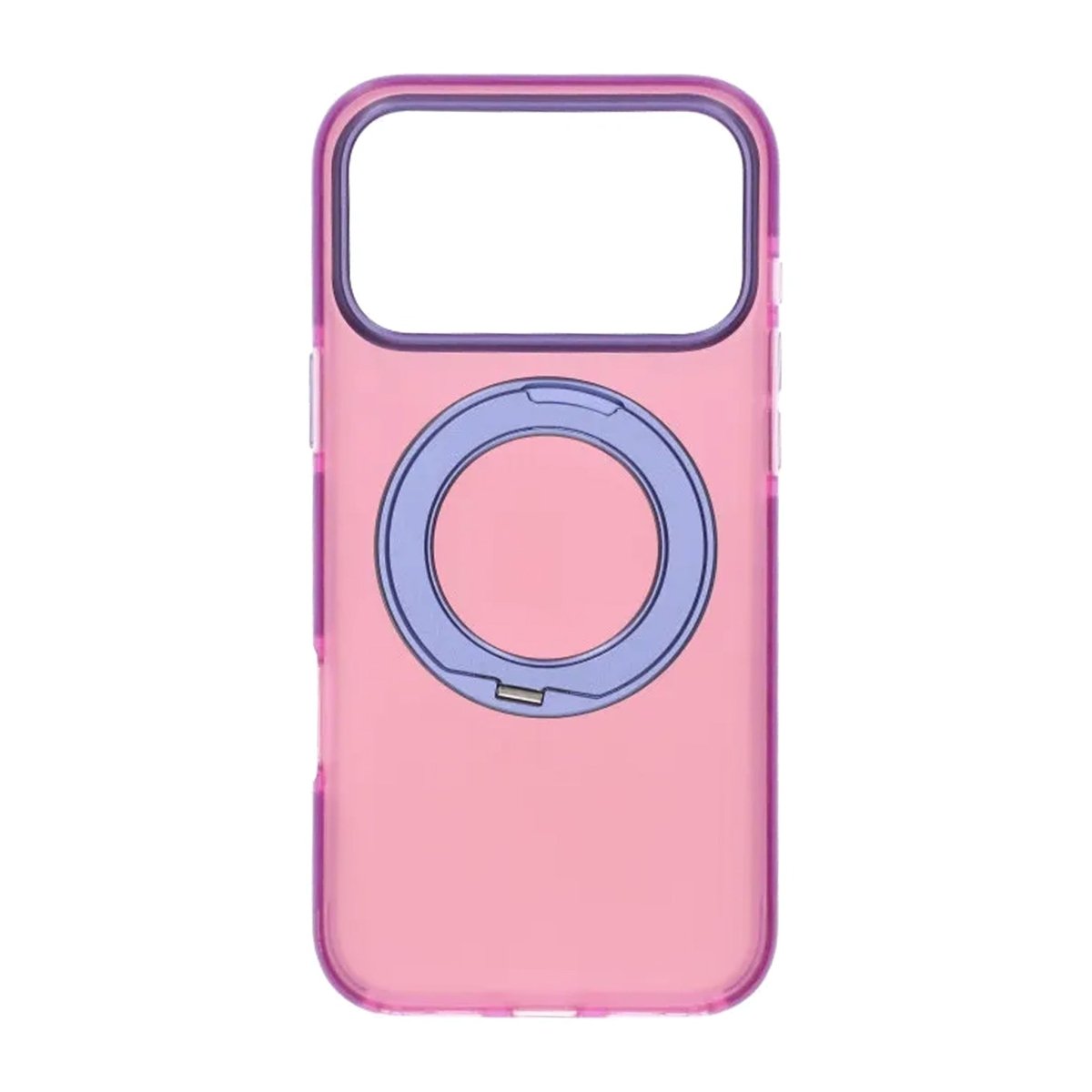 iPhone 17 Pro Deksel Roterbart stativ Rosa Lilla