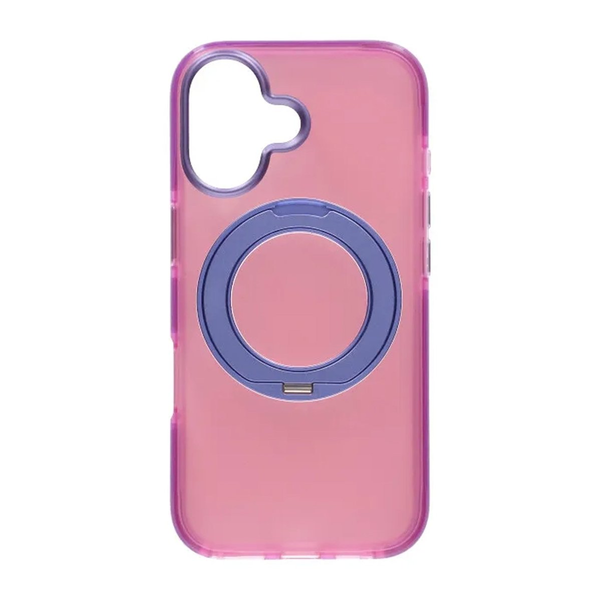 iPhone 17 Deksel Roterbart stativ Rosa Lilla
