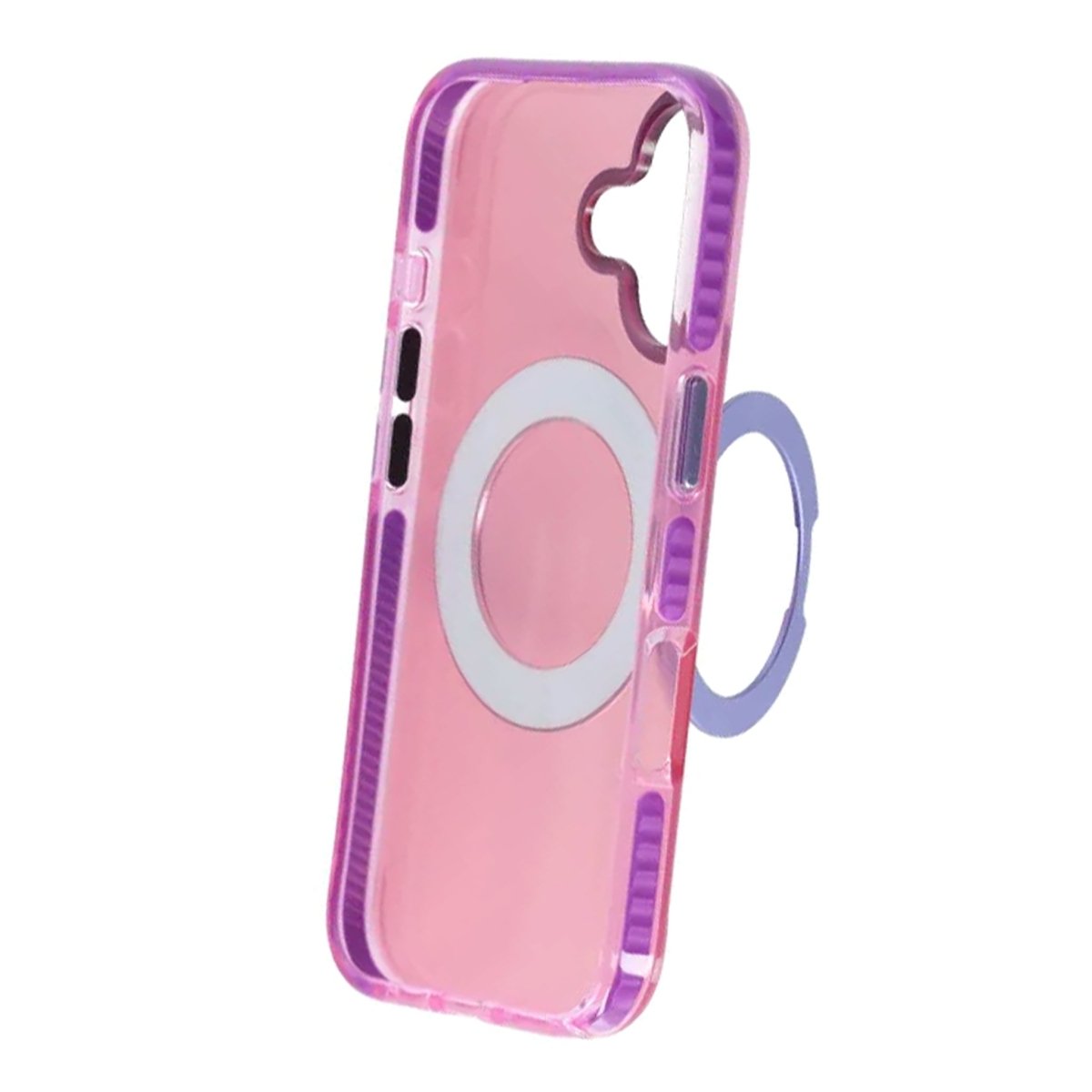 iPhone 17 Deksel Roterbart stativ Rosa Lilla