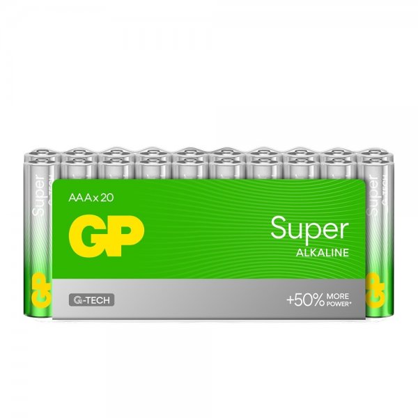 GP Super Alkaline AAA Battery 24A/LR03 20-pack