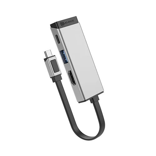 Alogic USB-hub MagForce Trio 3-i-1 Grå