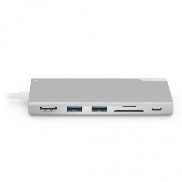 ALOGIC Ultra USB-C Dock UNI - HDMI. USB. SD-kort 100W PD Sølv
