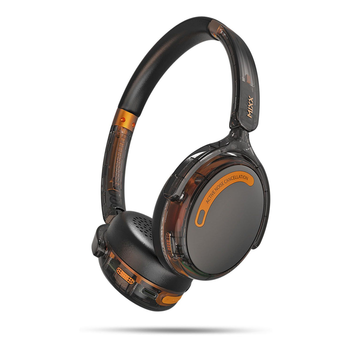 Mixx Trådløse On-Ear Hodetelefoner StreamQ Go ANC Clear Svart
