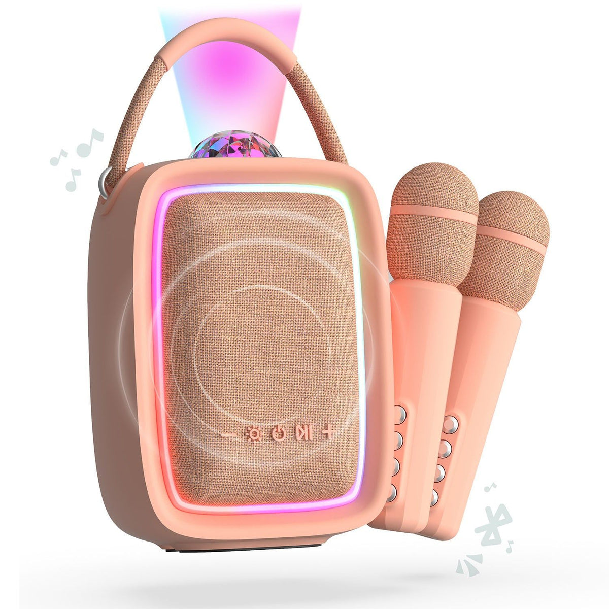Mobility on Board Høyttaler/Karaoke-sett Singy Party Rosa
