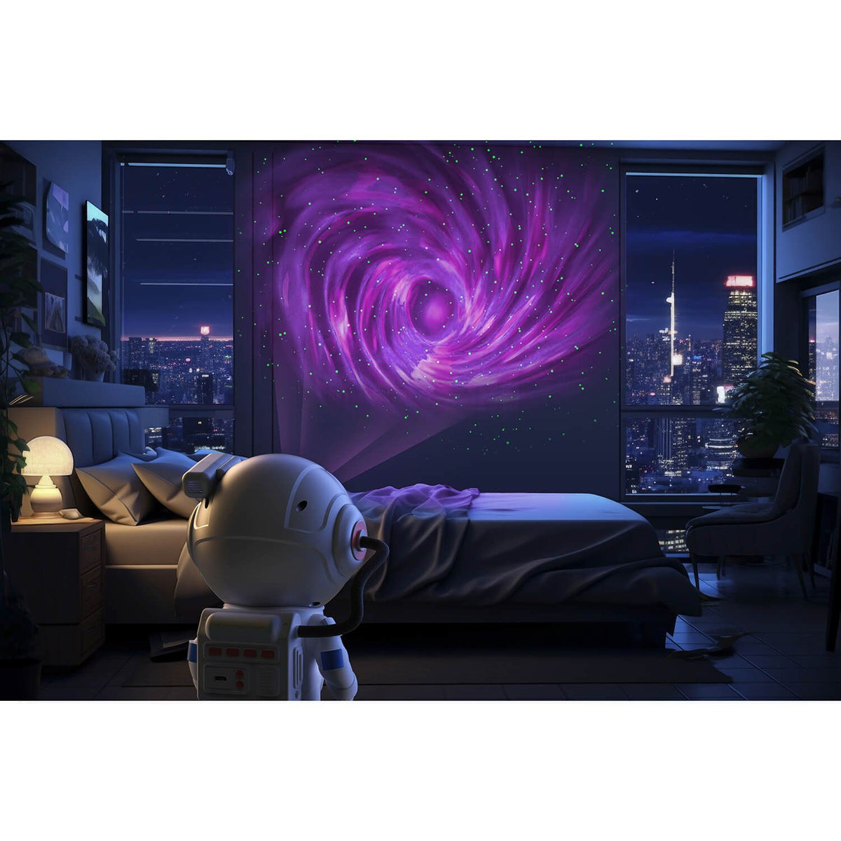 Mobility on Board Projektor Stellar Light Space Hvit Astronaut