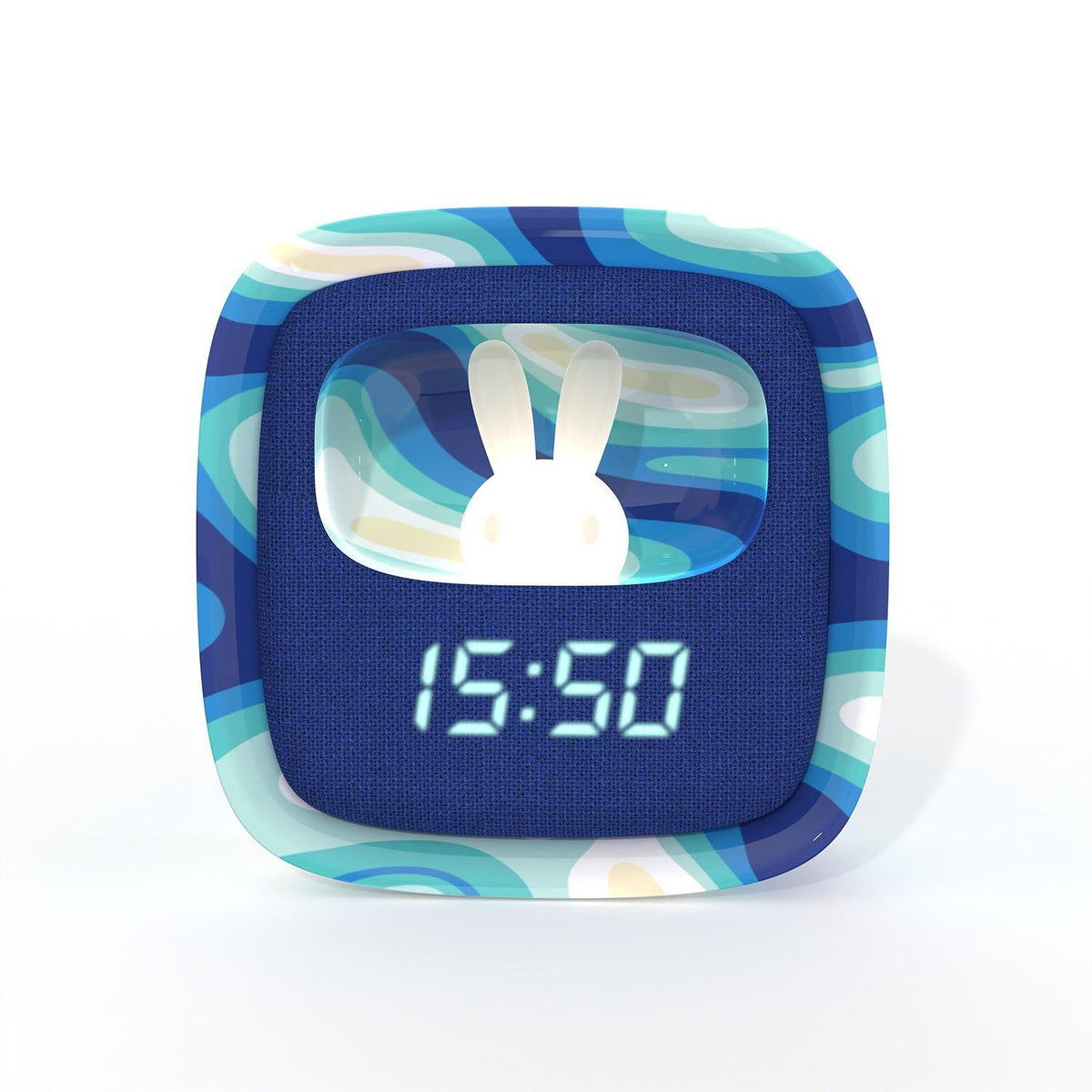 Mobility on Board Vækkeklokke med Nattlampe Billy Clock Blue Wave