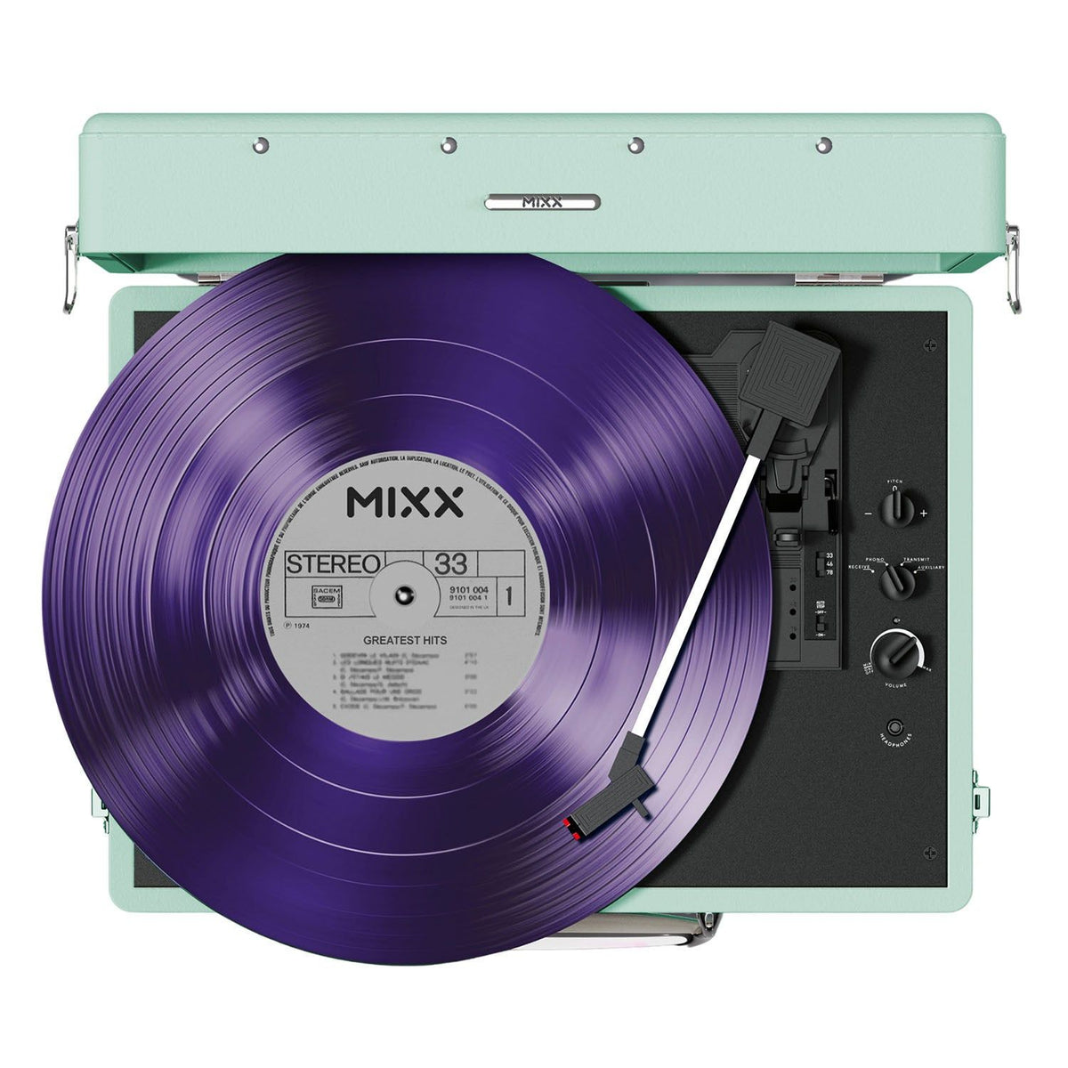 Mixx Revival 55 Vinylspelare Stereo Mintgrønn