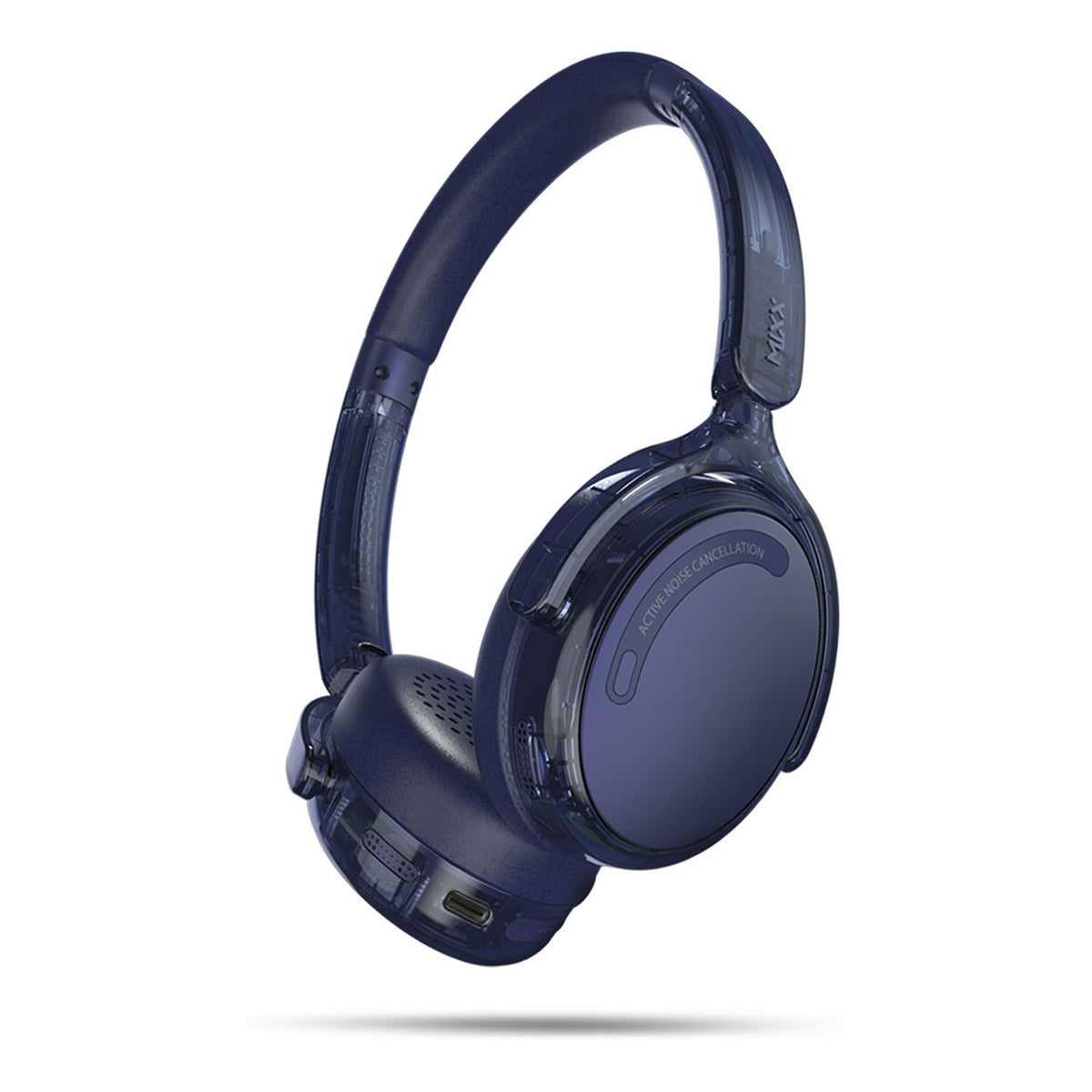 Mixx Trådløse On-Ear Hodetelefoner StreamQ Go ANC Clear Marineblå