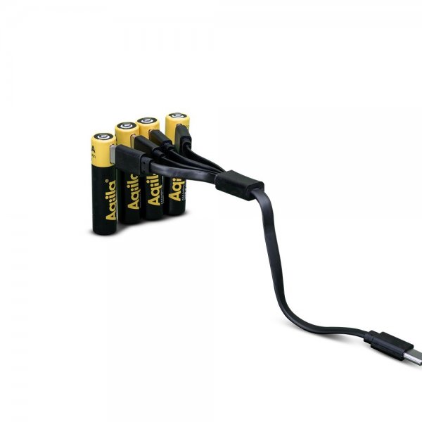 Aqiila Rechargeable AAA Battery USB-C 4-pack