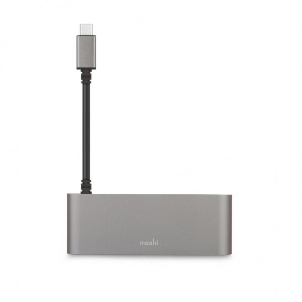 Moshi MacBook Pro USB-C Multimedia-Hub Sølv