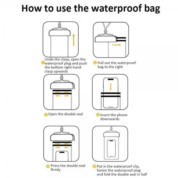Vanntett Pouch IPX8 Blå